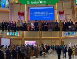 Kajati Papua Barat menghadiri pengukuhan Kepala Kantor Perwakilan Bank Indonesia Provinsi Papua Barat, di Gedung PKK Provinsi Papua Barat