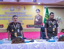 Kepala Kejaksaan Tinggi Papua Barat Juniman Hutagaol, S.H., M.H membuka Kegiatan Pra Musrembang Kejaksaan Tinggi Papua Barat Tahun 2023