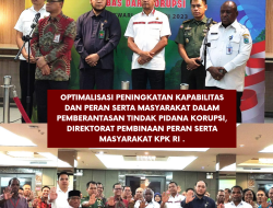 Wakil Kepala Kejaksaan Tinggi Papua Barat Dr. Teuku Rahman, S.H., M.H, mengikuti Kegiatan Optimalisasi Peningkatan Kapabilitas dan Peran serta Masyarakat dalam Pemberantasan Tindak Pidana Korupsi