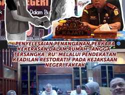 Jaksa Agung RI melalui Direktur Tindak Pidana Terhadap Orang dan Harta Benda pada Jaksa Agung Muda Tindak Pidana Umum Agnes Triani, S.H., M.H menyetujui permohonan penghentian penuntutan berdasarkan keadilan restoratif Tersangka Rusli alias Uche dari Kejaksaan Negeri Kejari Fakfak