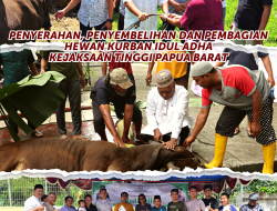 Penyerahan, Penyembelihan dan Pembagian Hewan Kurban  Dalam Rangka Hari Raya Idul Adha 1444 H/2023 M