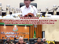 Pengarahan Jaksa Agung Muda Tindak Pidana Umum Dr. Fadil Zumhana serta Launching dan Sosialisasi Register dan Laporan Elektronik secara virtual dalam rangka konsolidasi dan peningkatan kinerja.
