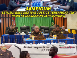 JAM-Pidum Setujui Restorative Justice Tersangka JK dari Kejaksaan Negeri Sorong