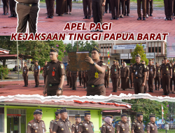 Kajati Papua Barat Memimpin Apel Pagi 4 September 2023