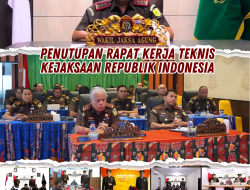 Wakil Jaksa Agung Sunarta mewakili Jaksa Agung ST Burhanuddin menutup serta memberikan sambutan pada Penutupan Rapat Kerja Teknis (Rakernis) Tahun 2023