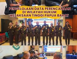 Kepala Kejaksaan Tinggi Papua Barat Dr Harli Siregar, SH., M.Hum menerima kunjungan Tim Biro Perencanaan Kejaksaan Agung