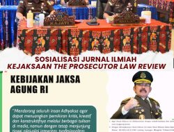 Kajati hadiri Sosialisasi Jurnal Ilmiah Kejaksaan Republik Indonesia dengan nama “The Prosecutor Law Review” secara Virtual
