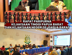 Rapat Paripurna Kejaksaan Tinggi Papua Barat dan Kejaksaan Negeri Se-Papua Barat