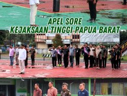 Apel sore Kejaksaan Tinggi Papua Barat 20/10/2023.