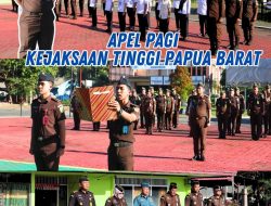 Apel pagi Kejaksaan Tinggi Papua Barat 23/10/2023.