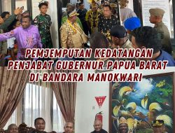 Kajati Papua Barat diwakili Aswas menghadiri penjemputan Penjabat Gubernur Papua Barat Drs. Ali Baham Temongmere, M.T.P di Bandara Rendani Manokwari