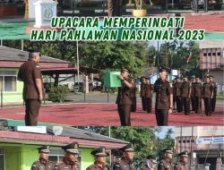Kajati Papua Barat Pimpim Upacara Peringatan Hari Pahlawan Nasional Tahun 2023.