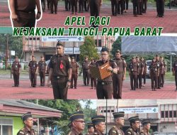 Apel pagi Kejaksaan Tinggi Papua Barat (13/11/2023).