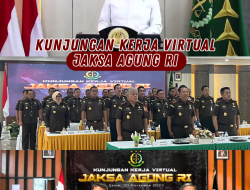 Kunjungan Kerja Virtual Jaksa Agung RI