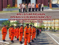 Wakajati Papua Barat hadiri Apel Gelar pasukan operasi Lilin Mansinam 2023 dalam rangka pengamanan Natal 2023 dan Tahun Baru 2024.