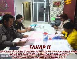 Tahap 2 Dugaan Tindak Pidana Korupsi Penyalahgunaan Dana Hibah Pelaksanaan Kongres Nasional Pemuda Khatolik XVIII di Papua Barat Tahun 2021, Tersangka YMF dari Penyidik pada Kejaksaan Tinggi Papua Barat kepada Penuntut Umum Kejaksaan Negeri Manokwari