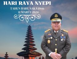 Kajati Papua Barat : “Selamat Hari Nyepi Tahun Baru Saka 1946”