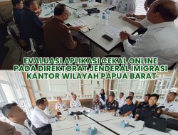 Kajati Papua Barat diwakili Koordinator Bidang Intelijen Raden Arie W. Kawedhar, S.H., menghadiri Rapat Evaluasi Aplikasi Cekal Online