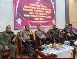 Kajati Papua Barat diwakili Plh. Asintel menghadiri rapat pleno terbuka rekapitulasi hasil perhitungan perolehan suara tingkat Provinsi serta penetapan hasil Pemilu anggota DPRD Papua Barat Tahun 2024.