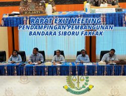 Kajati Papua Barat Pimpin Closing Pendampingan Pembangunan Bandar Udara Siboru Fakfak.