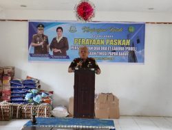 Kajati Papua Barat laksanakan Kunjungan Kasih di Yayasan Meriba Papua Sejahtera Panti Asuhan Fajar Timur dalam rangka perayaan Paskah Tahun 2024 oleh Kejaksaan Tinggi Papua Barat melalui Persekutuan Doa ora Et Labora.