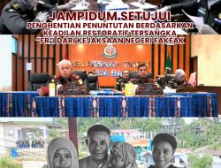 AM Pidum menyetujui permohonan penghentian penuntutan berdasarkan keadilan restoratif, Tersangka Faruk Rengen