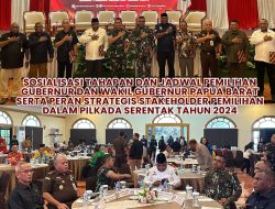 Kajati Papua Barat menghadiri FGD Sosialisasi Tahapan dan Jadwal Pemilihan Gubernur dan Wakil Gubernur Papua Barat serta Peran Strategis Stakeholder Pemilihan dalam Pilkada Serentak Tahun 2024