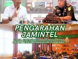 Kajati Papua Barat beserta Jajaran Intelijen mengikuti Vicon Pengarahan Jaksa Agung Muda Intelijen (JAM Intel) Prof. Dr. Reda Manthovani