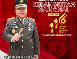 Kajati Papua Barat : “Selamat Hari Kebangkitan Nasional Ke-116 Tahun”