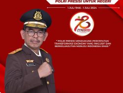 Wakil Kepala Kejaksaan Tinggi Papua Barat Mengucapkan: Dirgahayu Ke-78 Bhayangkara, 1 Juli1946 – 1 Juli 2024