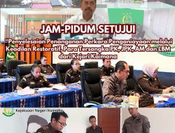 JAM-Pidana Umum Setujui Penyelesaian Penanganan Perkara Penganiayaan Melalui Keadilan Restoratif, Pada Para Tersangka “PK, JPK, AM, dan LBM” Kejaksaan Negeri Kaimana