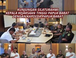 Kunjungan Silaturahmi Kajati Papua Barat dengan Kapolda Papua Barat