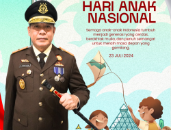 Kajati Papua Barat Mengucapkan: “Selamat Hari Anak Nasional”