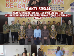 Kejati Papua Barat beserta Jajaran mengadakan Kegiatan Bakti Sosial di SPGJ Lahairoy – Andai