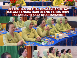 Pertemuan Virtual IAD Pusat dan IAD Wilayah Papua Barat Dalam Rangka HUT XXIV IAD