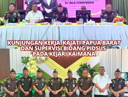 Kunjungan Kerja Kajati Papua Barat dan Ketua IAD Wilayah Papua Barat Beserta Rombongan Kejati Papua Barat Pada Kejari Kaimana
