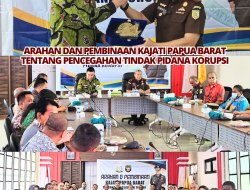 Kegiata Arahan dan Pembinaan Tentang Pencegahan Tindak Pidana Korupsi di Lingkungan kabupaten Kaimana