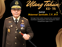 Keluarga Besar Kejati Papua Barat Mengucapkan: “Selamat Ulang Tahun Kajati Papua Barat Muhammad Syarifuddin, S.H., M.H.