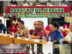 RAPAT PLENO TERBUKA REKAPITULASI DAFTAR PEMILIH SEMENTARA (DPS) PEMILIHAN SERETAK TAHUN 2024