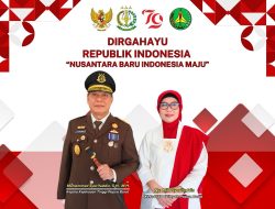 KEPALA KEJAKSAAN TINGGI PAPUA BARAT DAN KETUA IAD WILAYAH PAPUA BARAT MENGUCAPKAN :”DIRGAHAYU REPUBLIK INDONESIA KE- 79 TAHUN DENGAN TEMA “NUSANTARA BARU INDONESIA MAJU””.