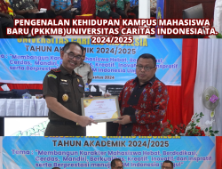 Wakil Kepala Kejaksaan Tinggi Papua Barat Menghadiri Acara PKKMB Universitas Caritas Indonesia TA. 2024/2025