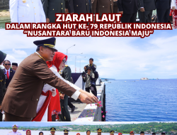 KAJATI PAPUA BARAT BESERTA JAJARAN MENGHADIRI ZIARAH LAUT DALAM RANGKA HUT KE- 79 REPUBLIK INDONESIA DENGAN TEMA “NUSANTARA BARU INDONESIA MAJU”