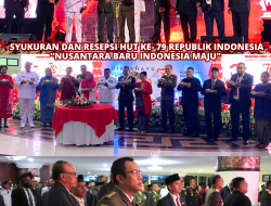 WAKAJATI PAPUA BARAT DIDAMPINGI ASWAS MENGHADIRI ACARA SYUKURAN DAN RESEPSI HUT KE- 79 REPUBLIK INDONESIA