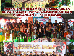peresmian 2664 titik sumber air program TNI AD Manunggal Air, lauching rehab RTLH, sumur bor dan penerangan berbasis PLTS serta pembagian 1000 (seribu) paket sembako bantuan KASAD