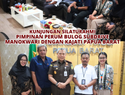 Kunjungan Silaturahmi Pimpinan Perum Bulog Subdrive Manokwari Dengan Kajati Papua Barat