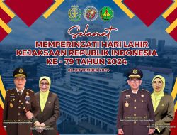 KELUARGA BESAR KEJAKSAAN TINGGI PAPUA BARAT MENGUCAPKAN:”SELAMAT HARI LAHIR KEJAKSAAN KE- 79