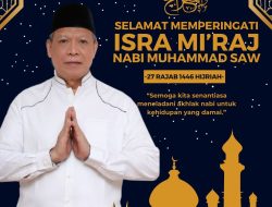 KAJATI PAPUA BARAT BESERTA JAJARAN MENGUCAPKAN SELAMAT MEMPERINGATI ISRA MI’RAJ NABI MUHAMMAD SAW 27 RAJAB 1446 H