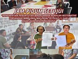JAM-PIDUM SETUJUI PENGHENTIAN PENUNTUTAN KEADILAN RESTORATIVE TERSANGKA “MRB” DAN TERSANGKA “MA” PASAL 351 AYAT (1) DARI KEJAKSAAN NEGERI KAIMANA