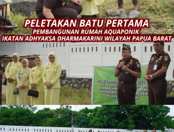 PELETAKAN BATU PERTAMA PEMBANGUNAN RUMAH AQUAPONIK IAD WILAYAH PAPUA BARAT