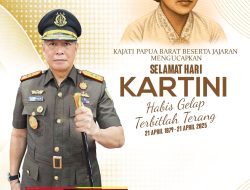 KAJATI PAPUA BARAT BESERTA JAJARAN MENGUCAPKAN SELAMAT HARI KARTINI-21 APRIL 2025